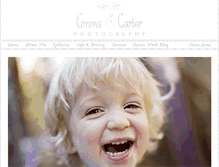 Tablet Screenshot of emmacarterphotography.com